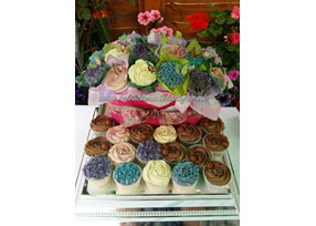 Cupcake Trough Bouquet