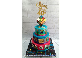 40th 80s Birthday Cake