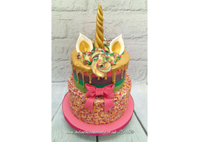 2-tier Unicorn Cake
