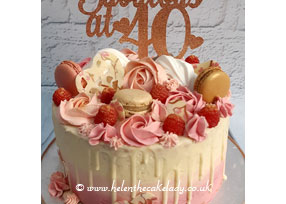 40th Drip Cake