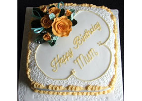 Tangerine Themed Cake for Mums